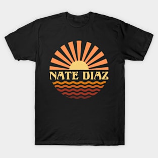 Personalized Name Nate Vintage Styles Camping 70s 80s 90s T-Shirt